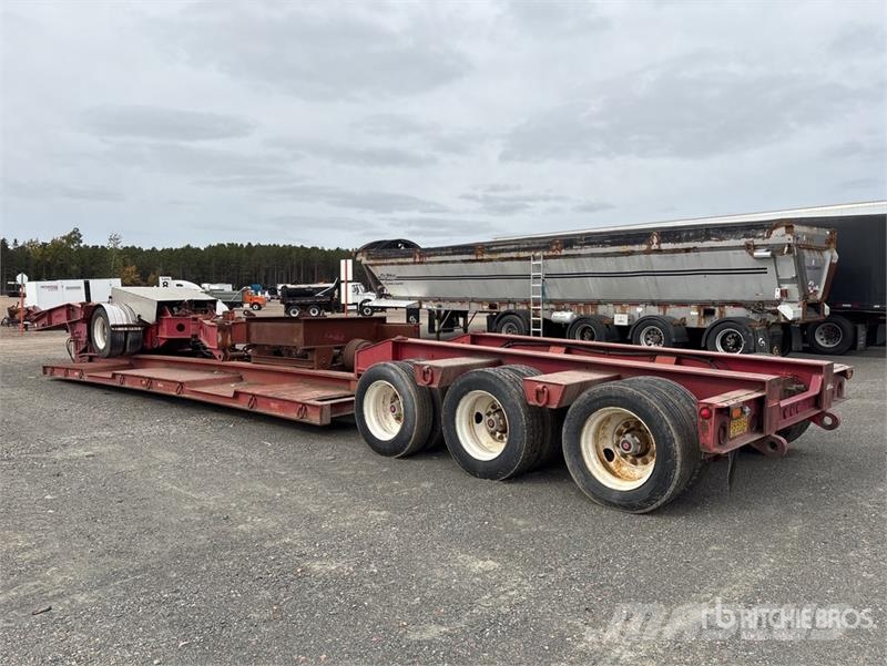 Rogers Tri/A Removable Gooseneck Lowboy Trailer Tieflader