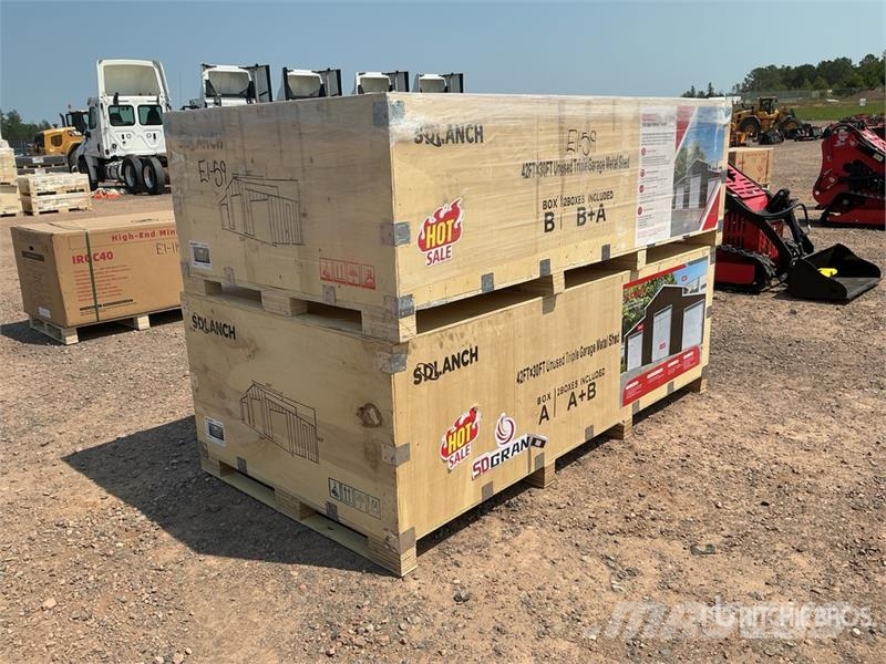 SDL4230TGMS Triple Garage Metal Shed (Unused) المباني الإطار الصلب