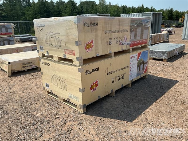 SDL4230TGMS Triple Garage Metal Shed (Unused) المباني الإطار الصلب