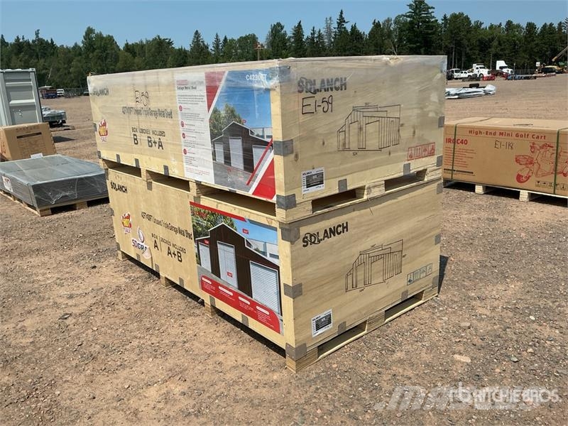 SDL4230TGMS Triple Garage Metal Shed (Unused) المباني الإطار الصلب