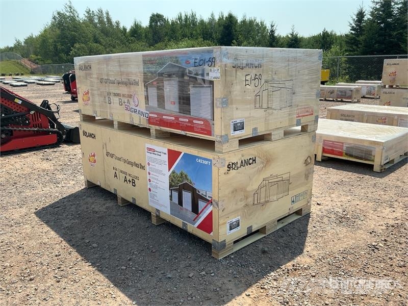 SDL4230TGMS Triple Garage Metal Shed (Unused) المباني الإطار الصلب