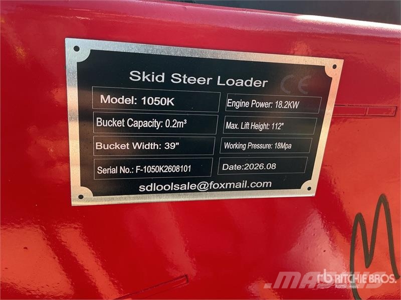  SDLOOL SL-1050K Mini Compact Track Loader (Unused) Minilæsser - skridstyret