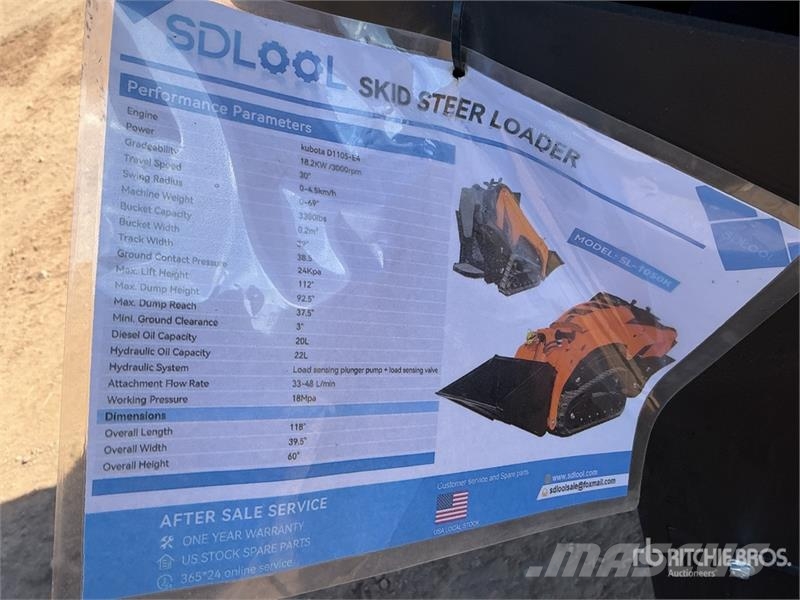  SDLOOL SL-1050K Mini Compact Track Loader (Unused) Minilæsser - skridstyret