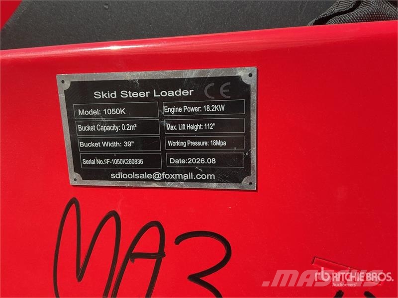  SDLOOL SL-1050K Mini Compact Track Loader (Unused) Minilæsser - skridstyret