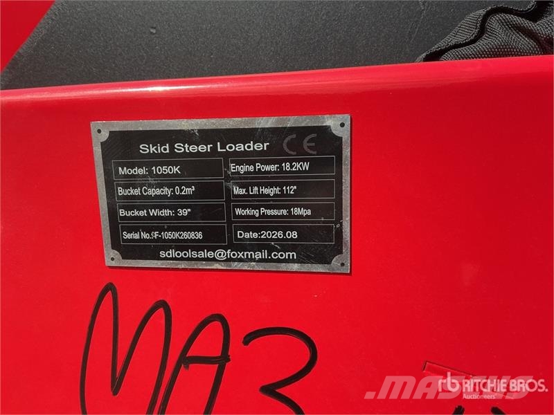  SDLOOL SL-1050K Mini Compact Track Loader (Unused) Minilæsser - skridstyret