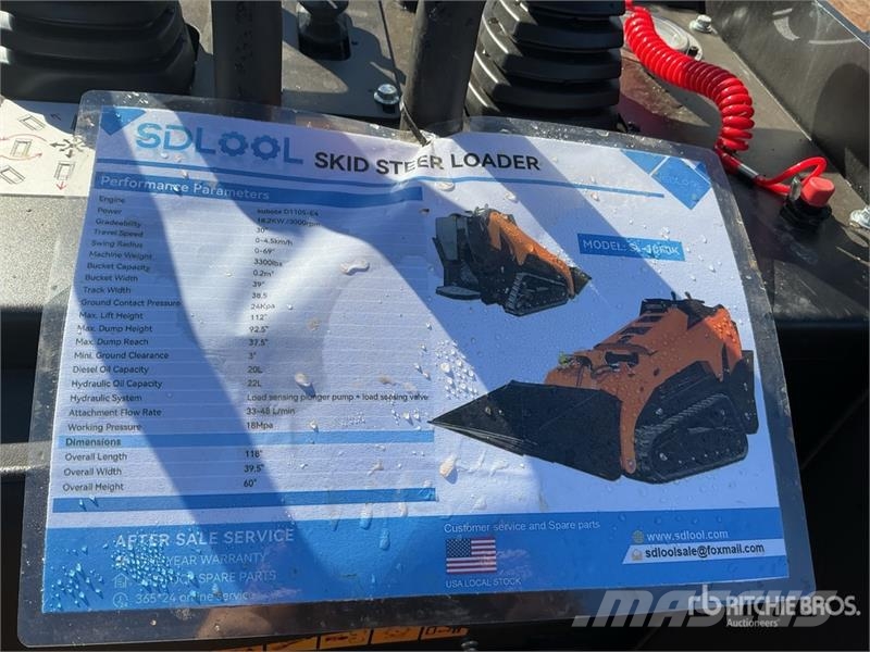  SDLOOL SL-1050K Mini Compact Track Loader (Unused) Minilæsser - skridstyret