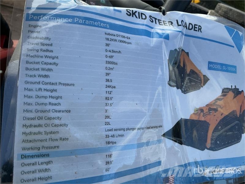 SDLOOL SL-1050K Mini Compact Track Loader (Unused) Minilæsser - skridstyret