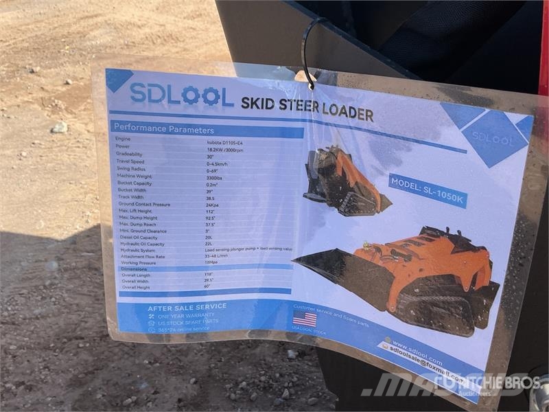  SDLOOL SL-1050K Mini Compact Track Loader (Unused) Minilæsser - skridstyret