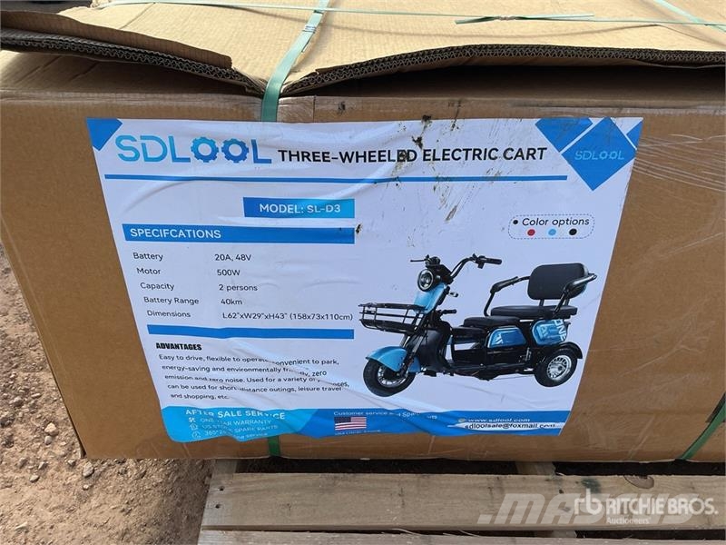 SDLOOL SL-D3 Electric Trike (Unused) Automobili