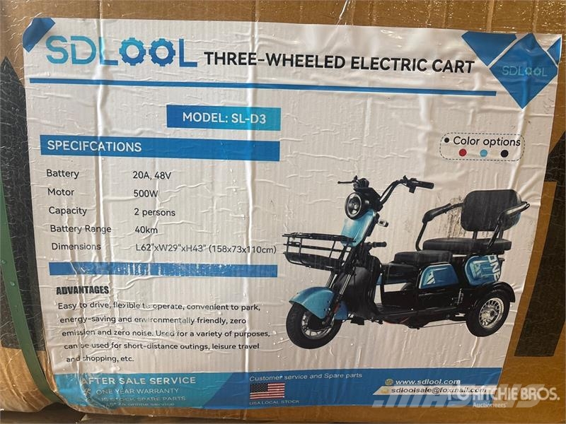 SDLOOL SL-D3 Electric Trike (Unused) Sõiduautod