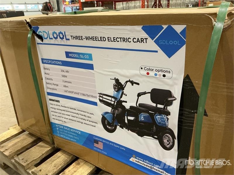 SDLOOL SL-D3 Electric Trike (Unused) Коли