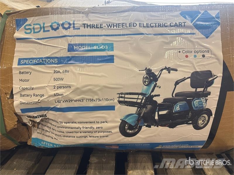 SDLOOL SL-D3 Electric Trike (Unused) 汽车