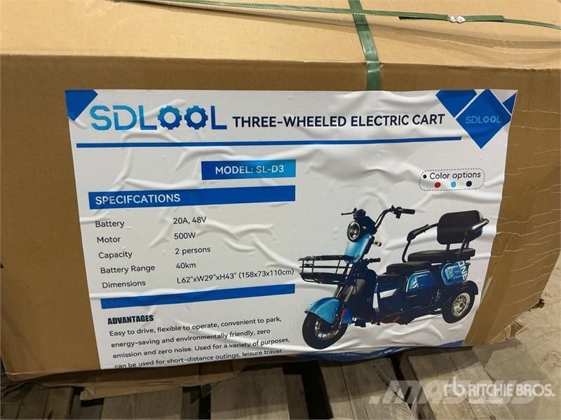 SDLOOL SL-D3 Electric Trike (Unused) Коли