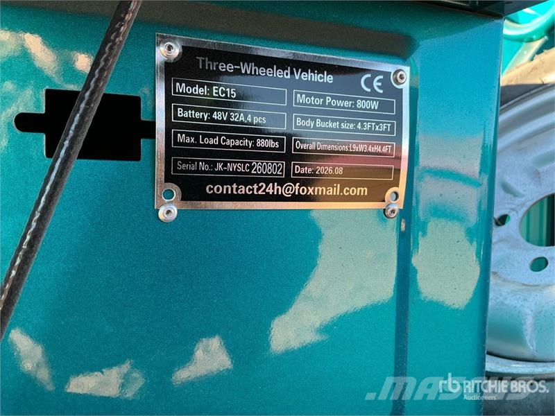 SDLOOL SL-EC15 Electric Trike (Unused) 汽车
