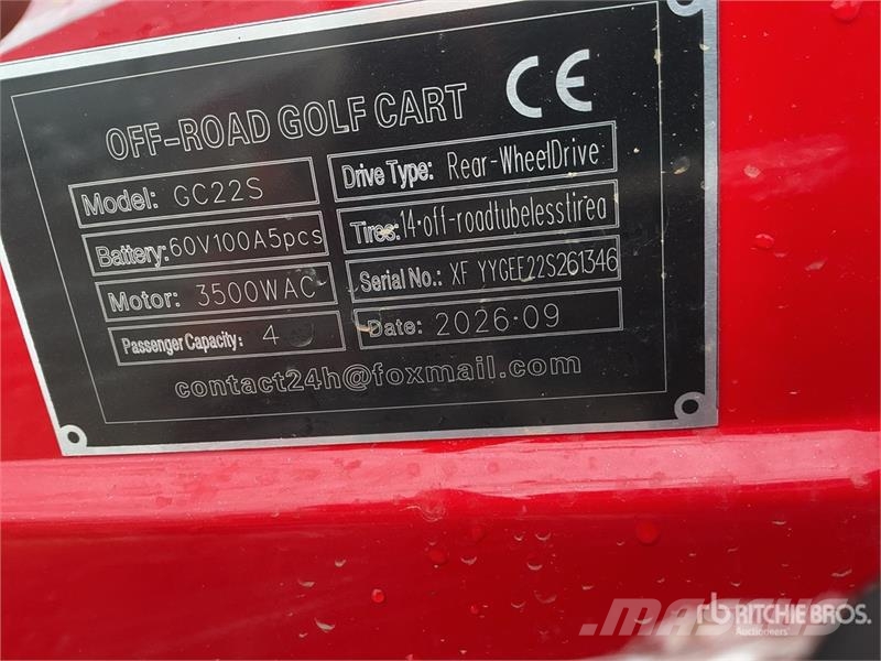 SDLOOL SL-GC22S Electric Off-Road Golf Cart (Unuse Гольф-мобілі