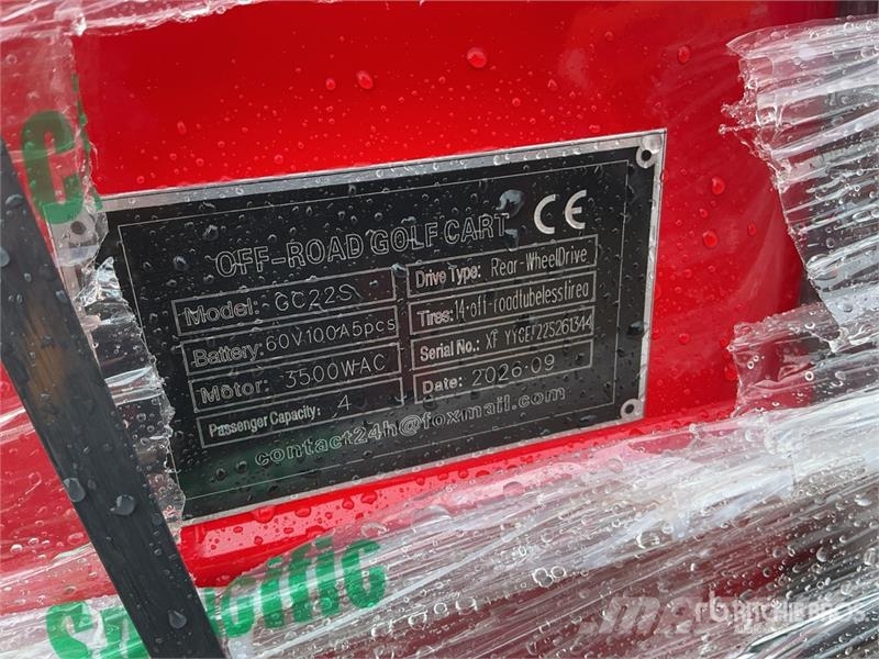 SDLOOL SL-GC22S Electric Off-Road Golf Cart (Unuse Гольф-мобілі