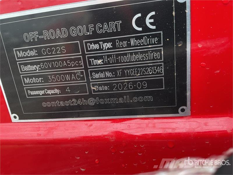 SDLOOL SL-GC22S Electric Off-Road Golf Cart (Unuse Гольф-мобілі
