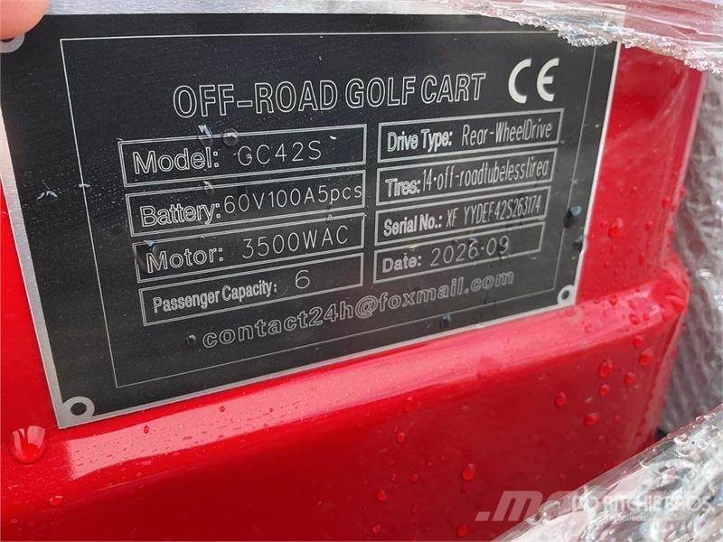  SDLOOL SL-GC42S Electric Off-Road Golf Cart (Unuse Гольф-мобілі