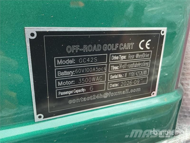  SDLOOL SL-GC42S Electric Off-Road Golf Cart (Unuse Гольф-мобілі