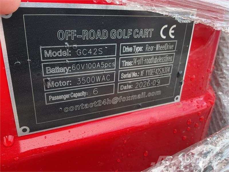  SDLOOL SL-GC42S Electric Off-Road Golf Cart (Unuse Гольф-мобілі