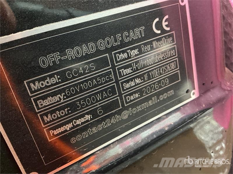  SDLOOL SL-GC42S Electric Off-Road Golf Cart (Unuse Гольф-мобілі