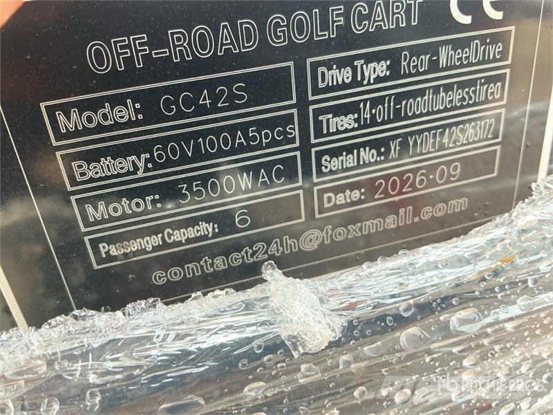  SDLOOL SL-GC42S Electric Off-Road Golf Cart (Unuse Гольф-мобілі