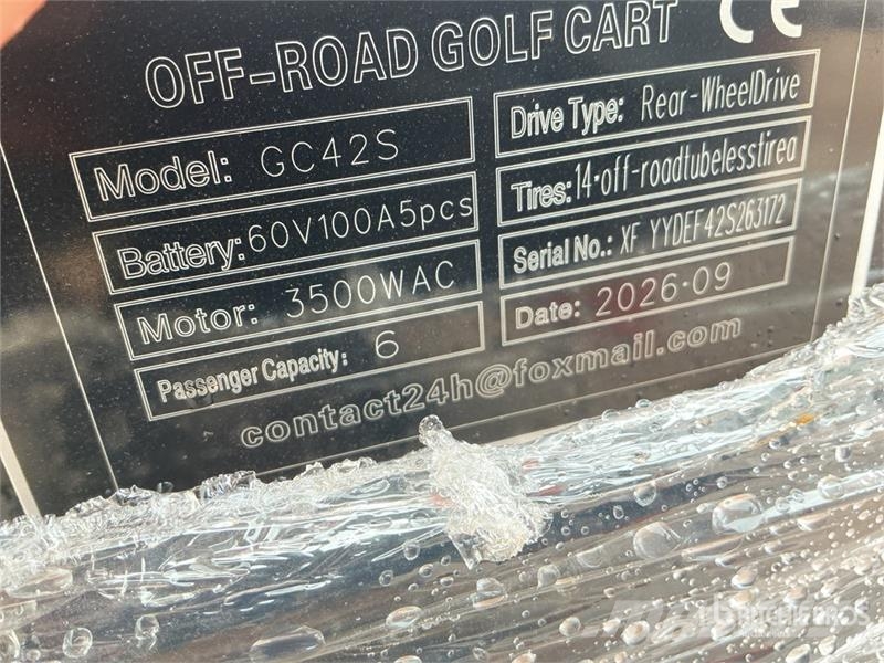  SDLOOL SL-GC42S Electric Off-Road Golf Cart (Unuse Гольф-мобілі