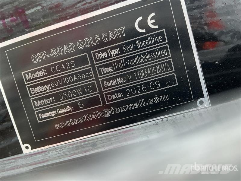  SDLOOL SL-GC42S Electric Off-Road Golf Cart (Unuse Гольф-мобілі