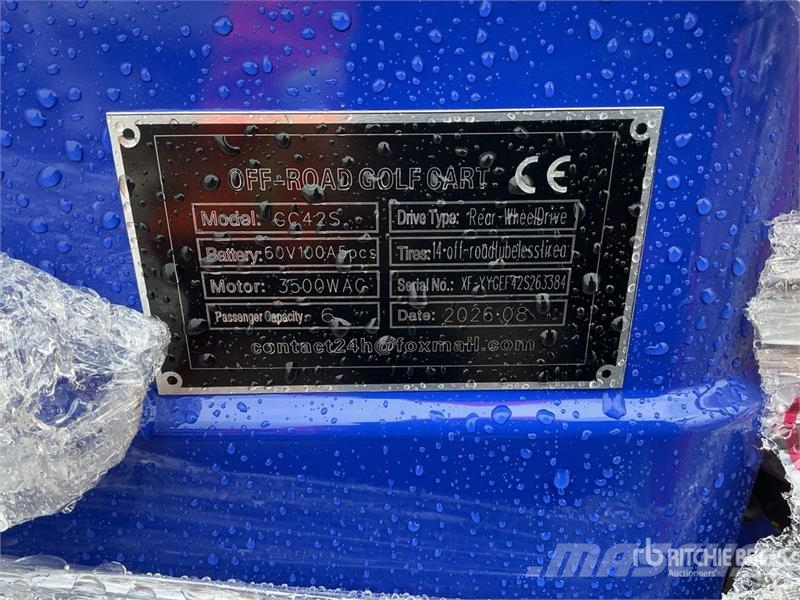 SDLOOL SL-GC42S Electric Off-Road Golf Cart (Unuse Гольф-мобілі