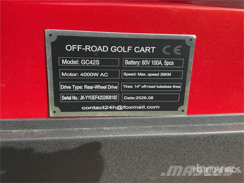  SDLOOL SL-GC42S Electric Off-Road Golf Cart (Unuse Golfbilar