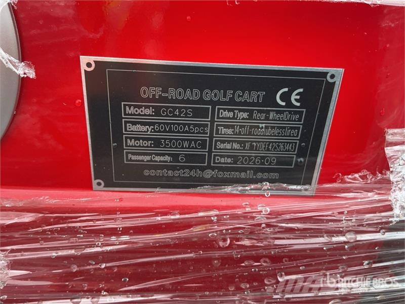  SDLOOL SL-GC42S Electric Off-Road Golf Cart (Unuse Гольф-мобілі