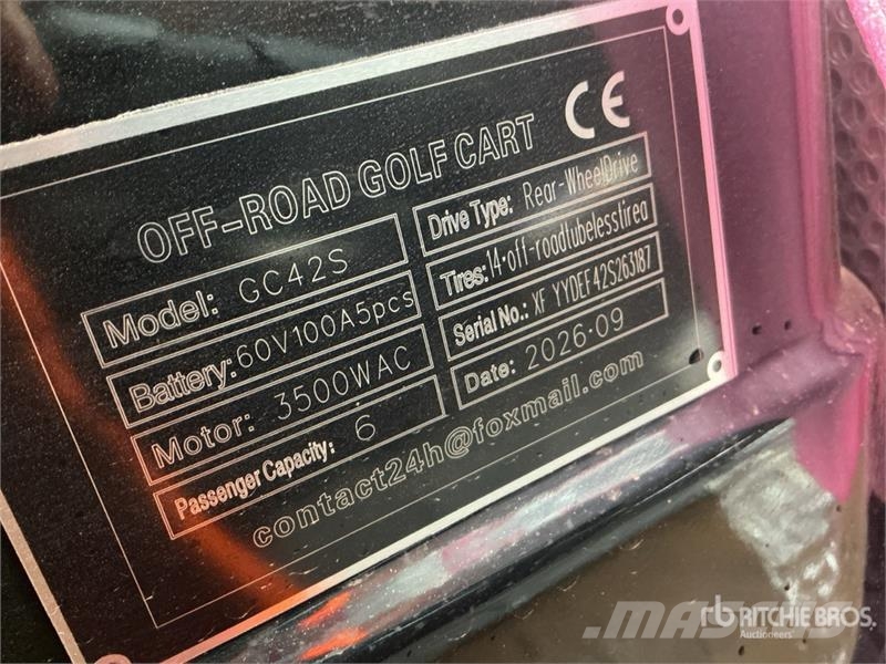  SDLOOL SL-GC42S Electric Off-Road Golf Cart (Unuse Гольф-мобілі