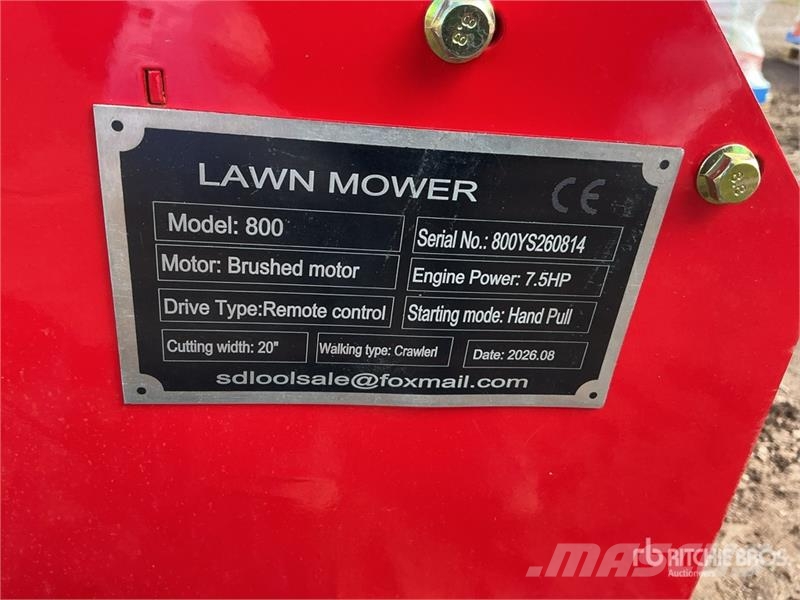  SDLOOL SL800 Walk-Behind Remote Control Lawn Mower ركوب الحشائش