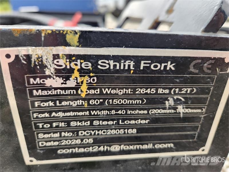 SF60 60 in Skid Steer Forks (Unused) Fourche