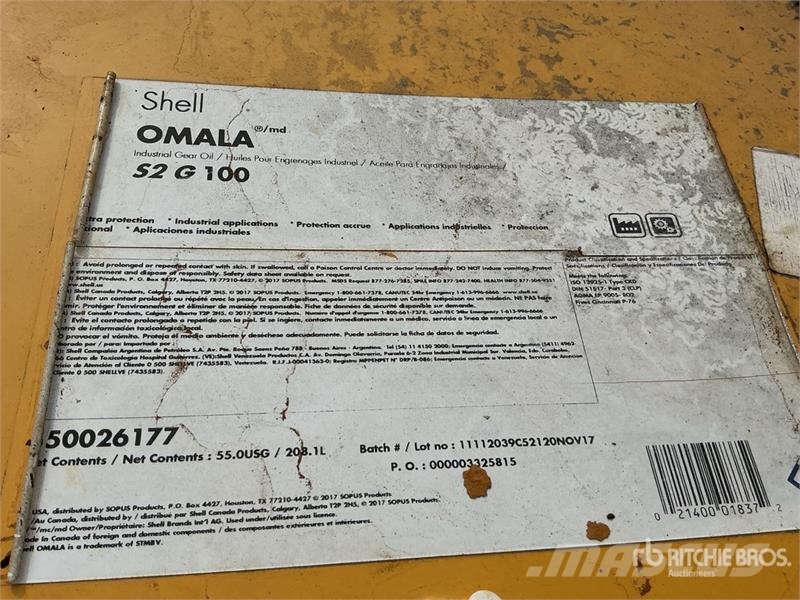 Shell Omala S2 G100 55 gal Barrel Gear Oil Lubrica Drugi deli