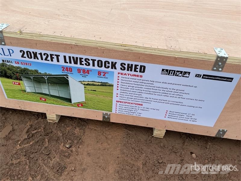  SKLP SK-S2012 12 ft x 20 ft Livestock Shelter (Unu 其他畜牧业器械和配件