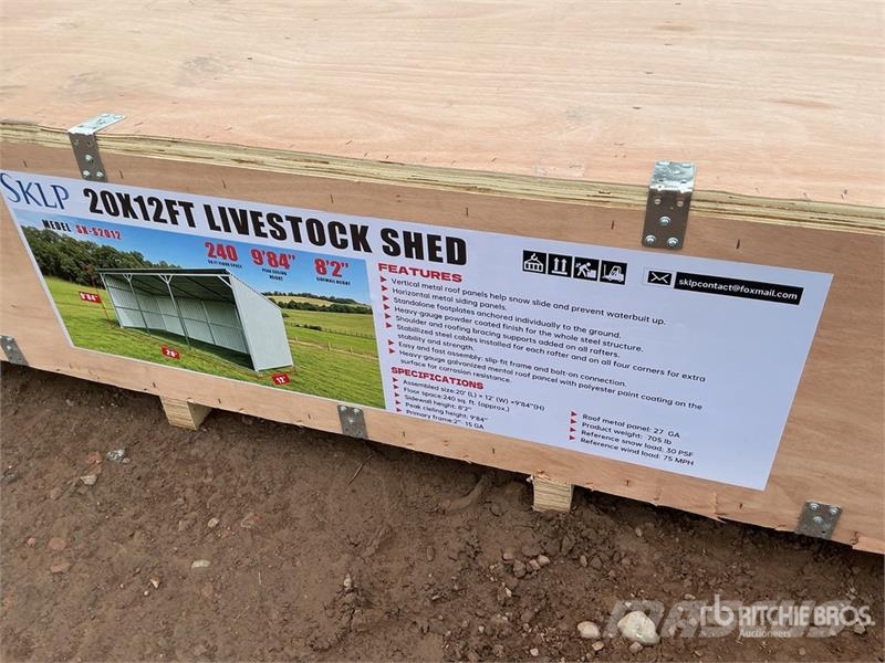  SKLP SK-S2012 20 Ft x 12 Ft Livestock Shelter (Unu Other livestock machinery and accessories