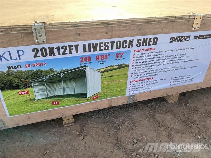 SKLP SK-S2012 20 Ft x 12 Ft Livestock Shelter (Unu 其他畜牧业器械和配件