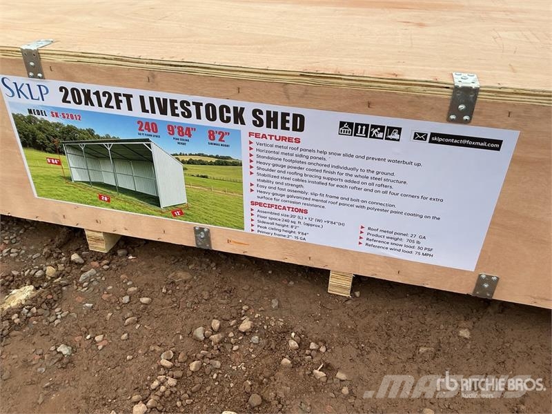  SKLP SK-S2012 20 Ft x 12 Ft Livestock Shelter (Unu Other livestock machinery and accessories