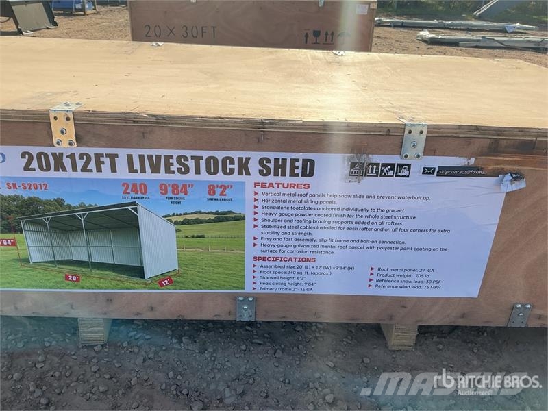 SKLP SK-S2012 20 Ft x 12 Ft Livestock Shelter (Unu 其他畜牧业器械和配件