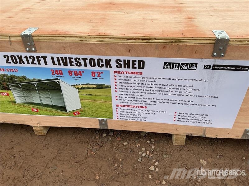  SKLP SK-S2012 20 Ft x 12 Ft Livestock Shelter (Unu Other livestock machinery and accessories