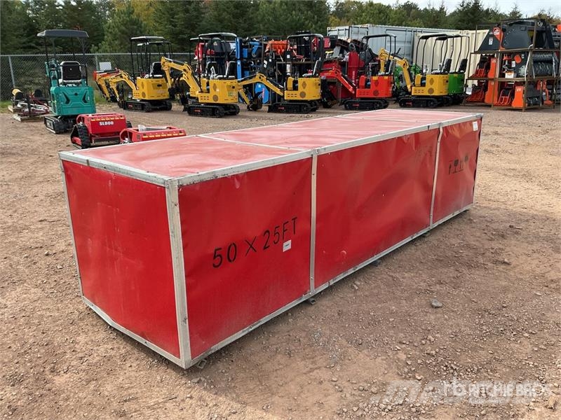  SKLP SK-S5025 25 ft x 50 ft Large Scale Storage Bu Edificación de acero