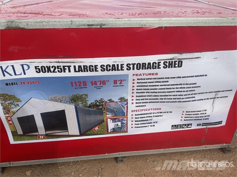  SKLP SK-S5025 25 ft x 50 ft Large Scale Storage Bu Edificación de acero