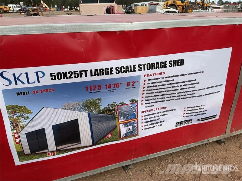  SKLP SK-S5025 25 ft x 50 ft Large Scale Storage Bu Edificación de acero