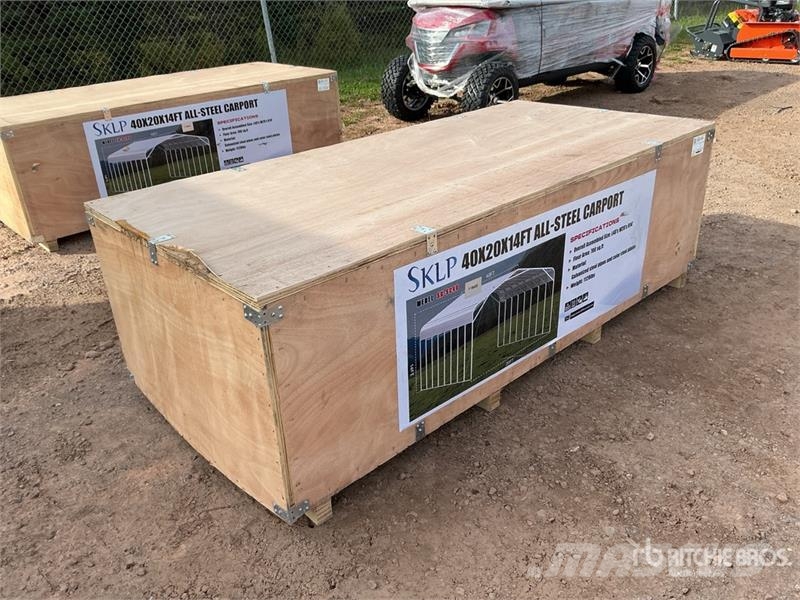 SKLP SK-SC40 20 ft x 40 ft All-Steel Carport (Unus Edificación de acero