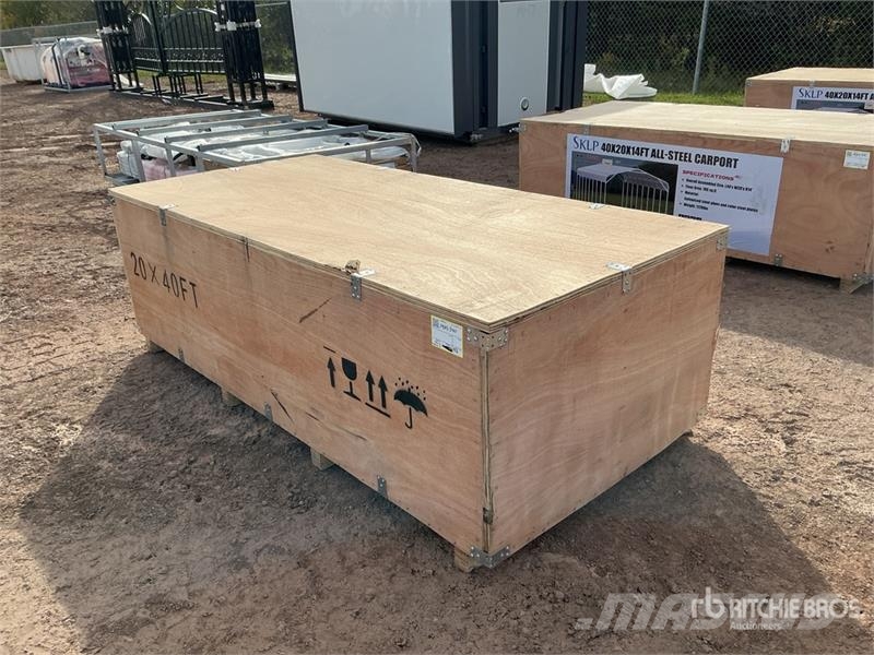  SKLP SK-SC40 20 ft x 40 ft All-Steel Carport (Unus Edificación de acero