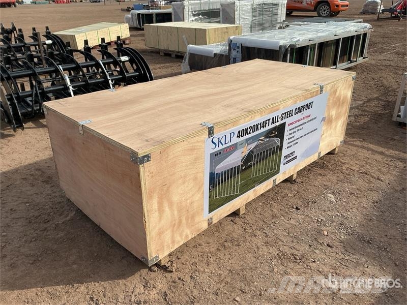  SKLP SK-SC40 20 ft x 40 ft All-Steel Carport (Unus Edificación de acero