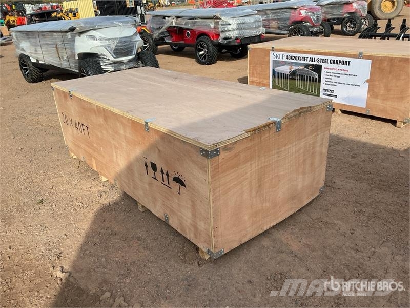  SKLP SK-SC40 20 ft x 40 ft All-Steel Carport (Unus Edificación de acero