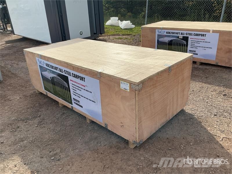  SKLP SK-SC40 20 ft x 40 ft All-Steel Carport (Unus Edificación de acero