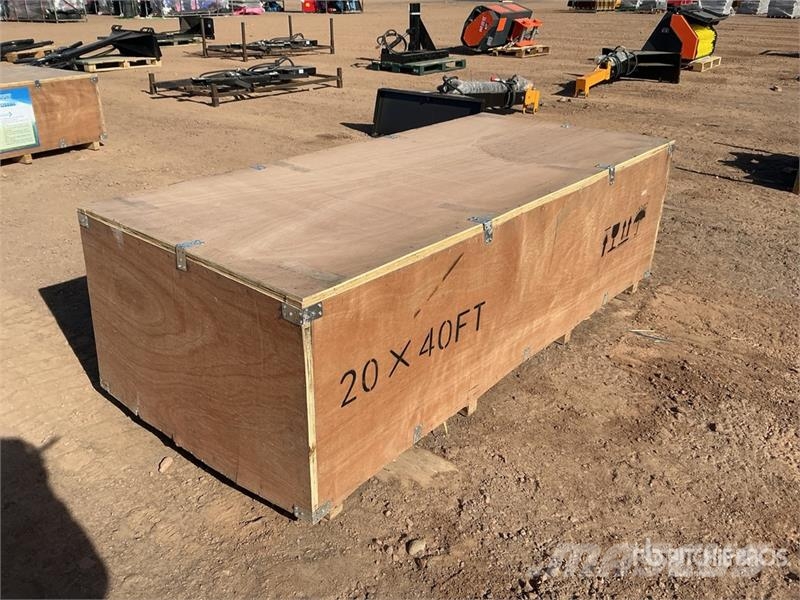  SKLP SK-SC40 20 ft x 40 ft All-Steel Carport (Unus المباني الإطار الصلب